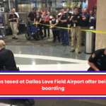 A man was tased at Dallas Love Field Airport after being denied boarding