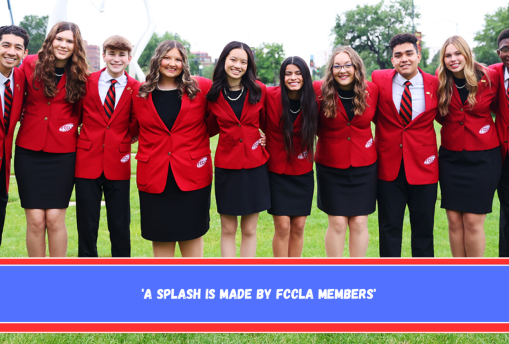 'A splash is made by FCCLA members'