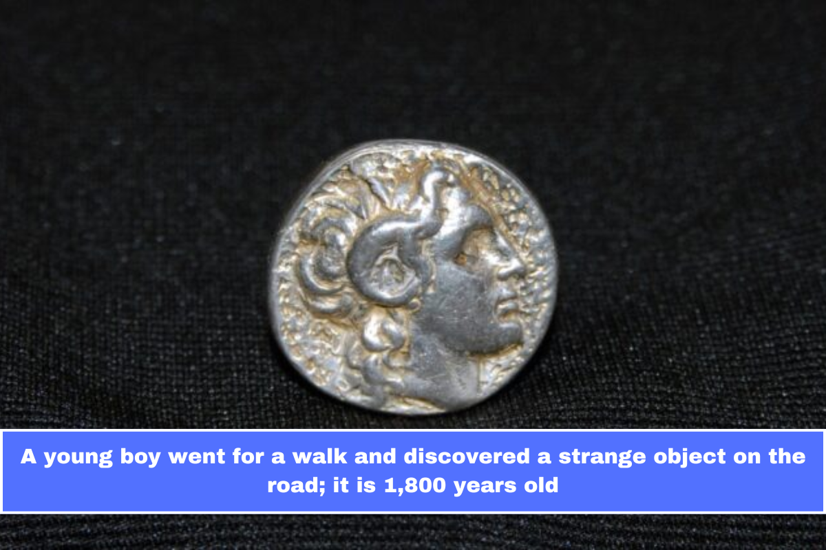 A young boy went for a walk and discovered a strange object on the road; it is 1,800 years old