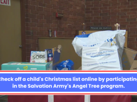 Check off a child's Christmas list online by participating in the Salvation Army's Angel Tree program.