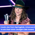 Country music star from Springdale, Arkansas is poised to win their sixth-straight CMA Award.