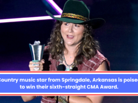 Country music star from Springdale, Arkansas is poised to win their sixth-straight CMA Award.