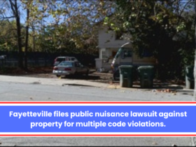 Fayetteville files public nuisance lawsuit against property for multiple code violations.