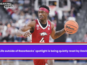 Life outside of Razorbacks' spotlight is being quietly reset by Davis