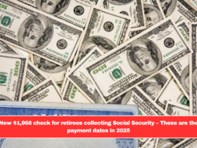 New $1,968 check for retirees collecting Social Security – These are the payment dates in 2025