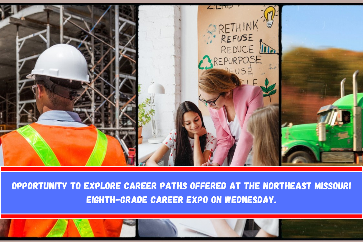 Opportunity to explore career paths offered at the Northeast Missouri eighth-grade career expo on Wednesday.