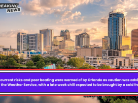 Rip current risks and poor boating were warned of by Orlando as caution was advised by the Weather Service, with a late week chill expected to be brought by a cold front