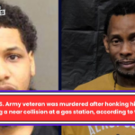 The U.S. Army veteran was murdered after honking his horn following a near collision at a gas station, according to the cops